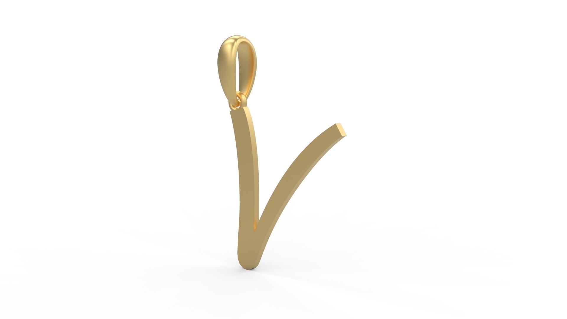 Initial Letters Pendant Marck V 3D print model_1