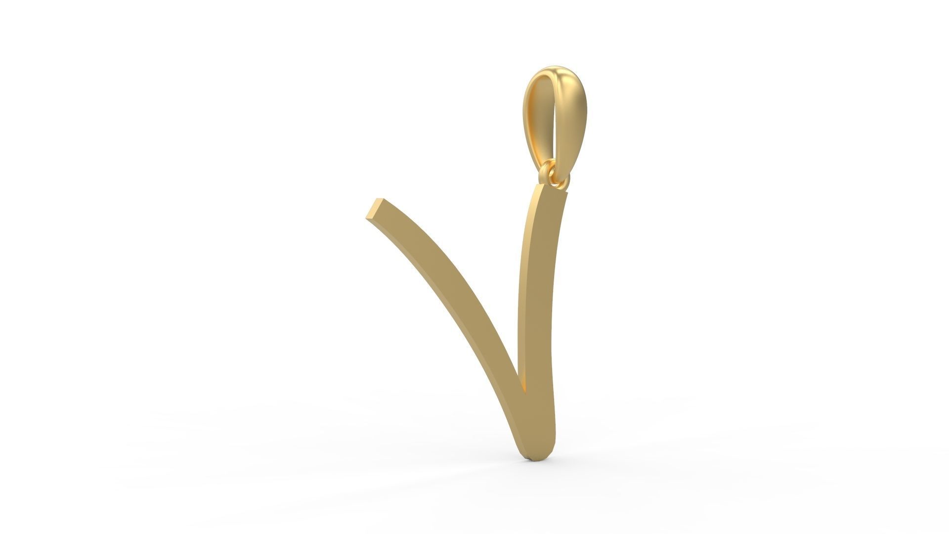 Initial Letters Pendant Marck V 3D print model_3