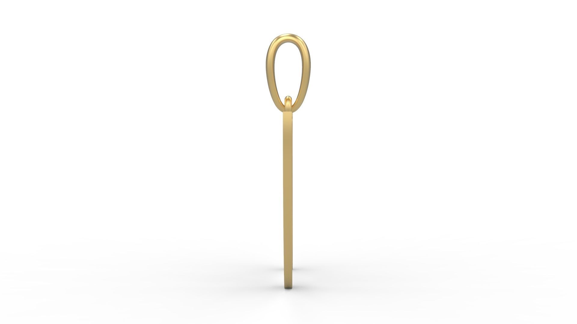 Initial Letters Pendant Marck W 3D print model_2