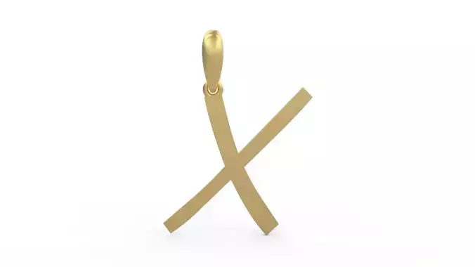 Initial Letters Pendant Marck X