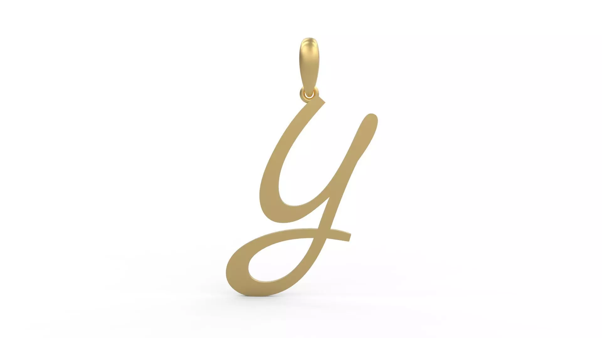 Initial Letters Pendant Marck Y 3D print model_0