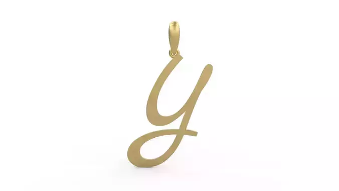 Initial Letters Pendant Marck Y