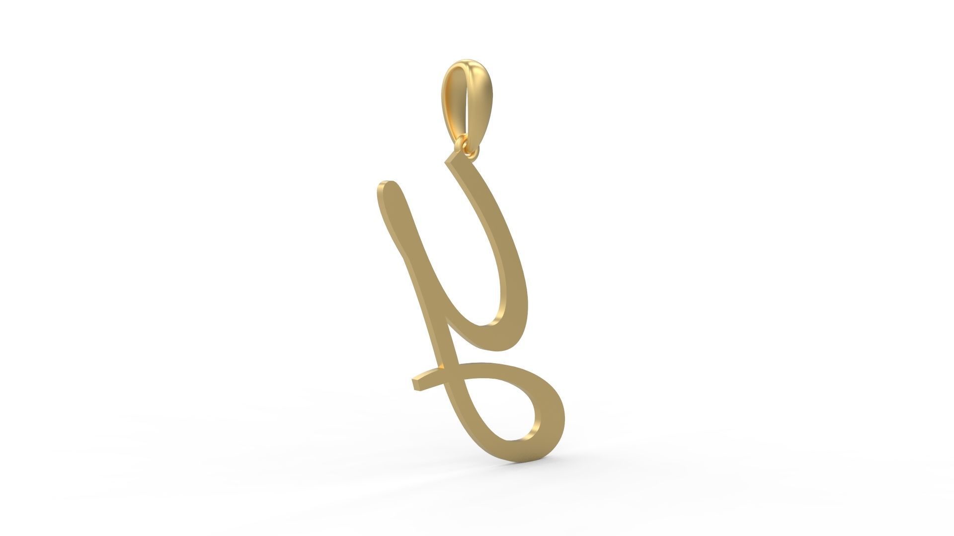 Initial Letters Pendant Marck Y 3D print model_3