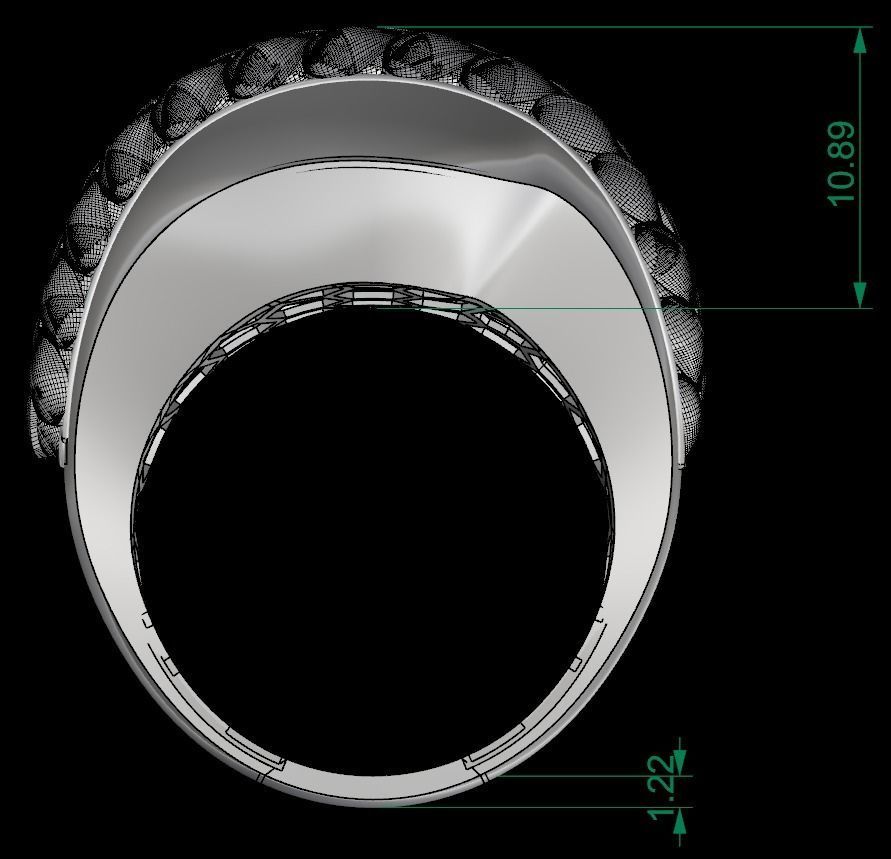  FUSION SIMPLE RING SOLID - R02 3D print model_10