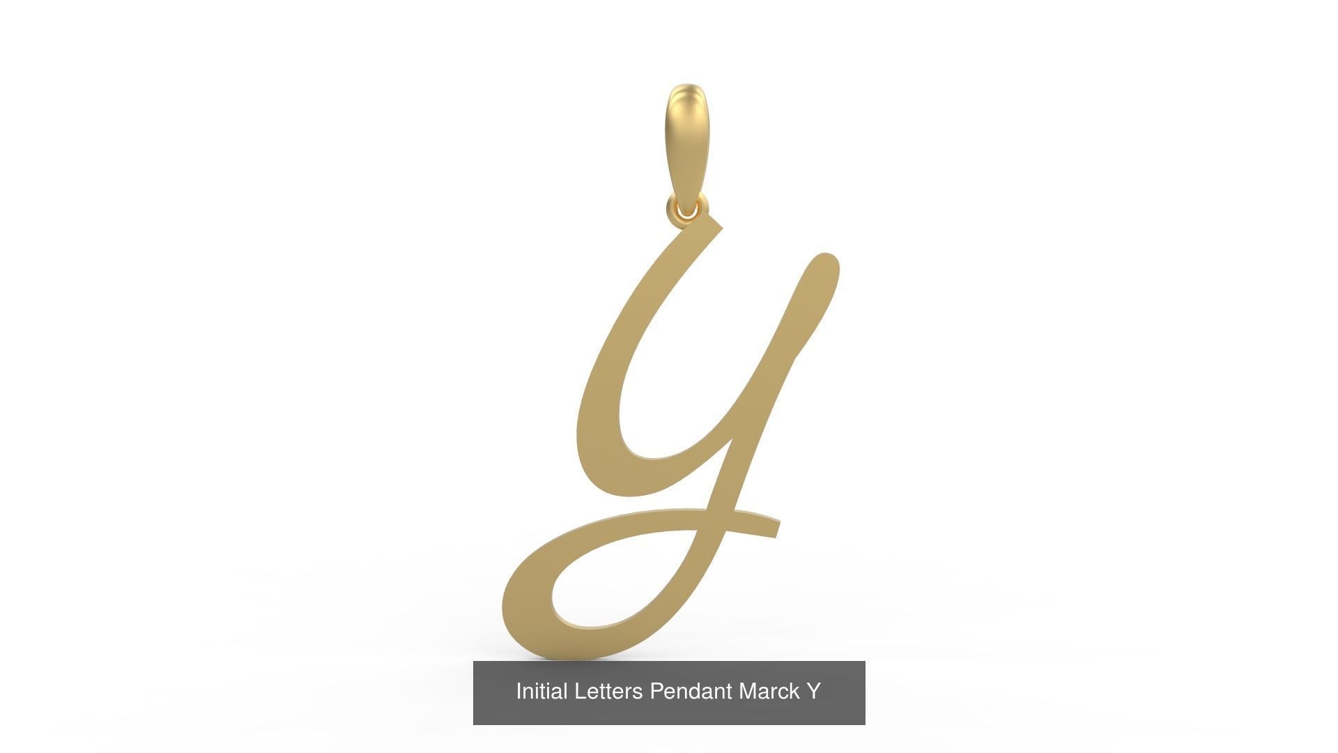 Initial Letters Pendant Alphabets Marck 3D Model Collection_27