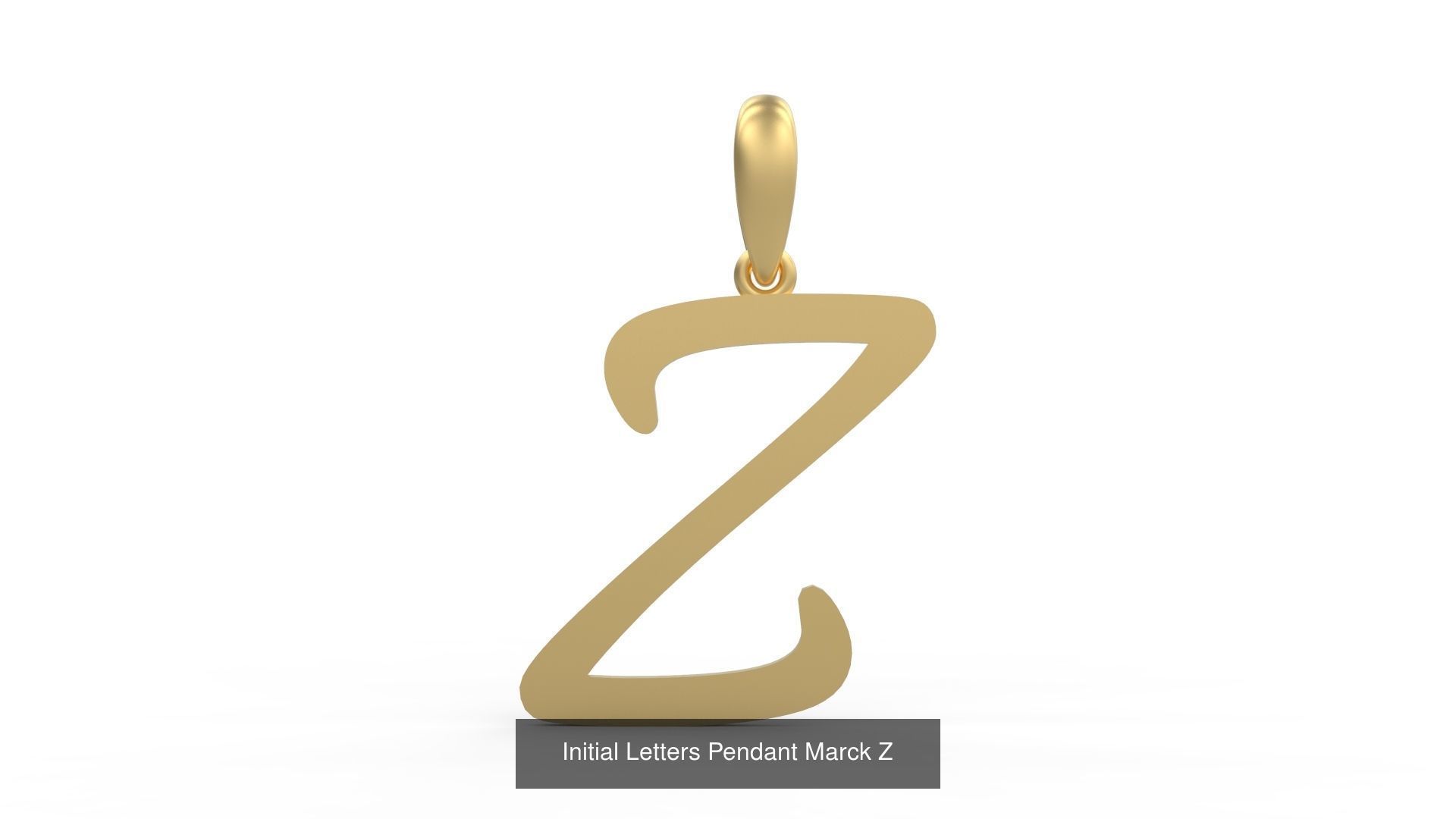 Initial Letters Pendant Alphabets Marck 3D Model Collection_28