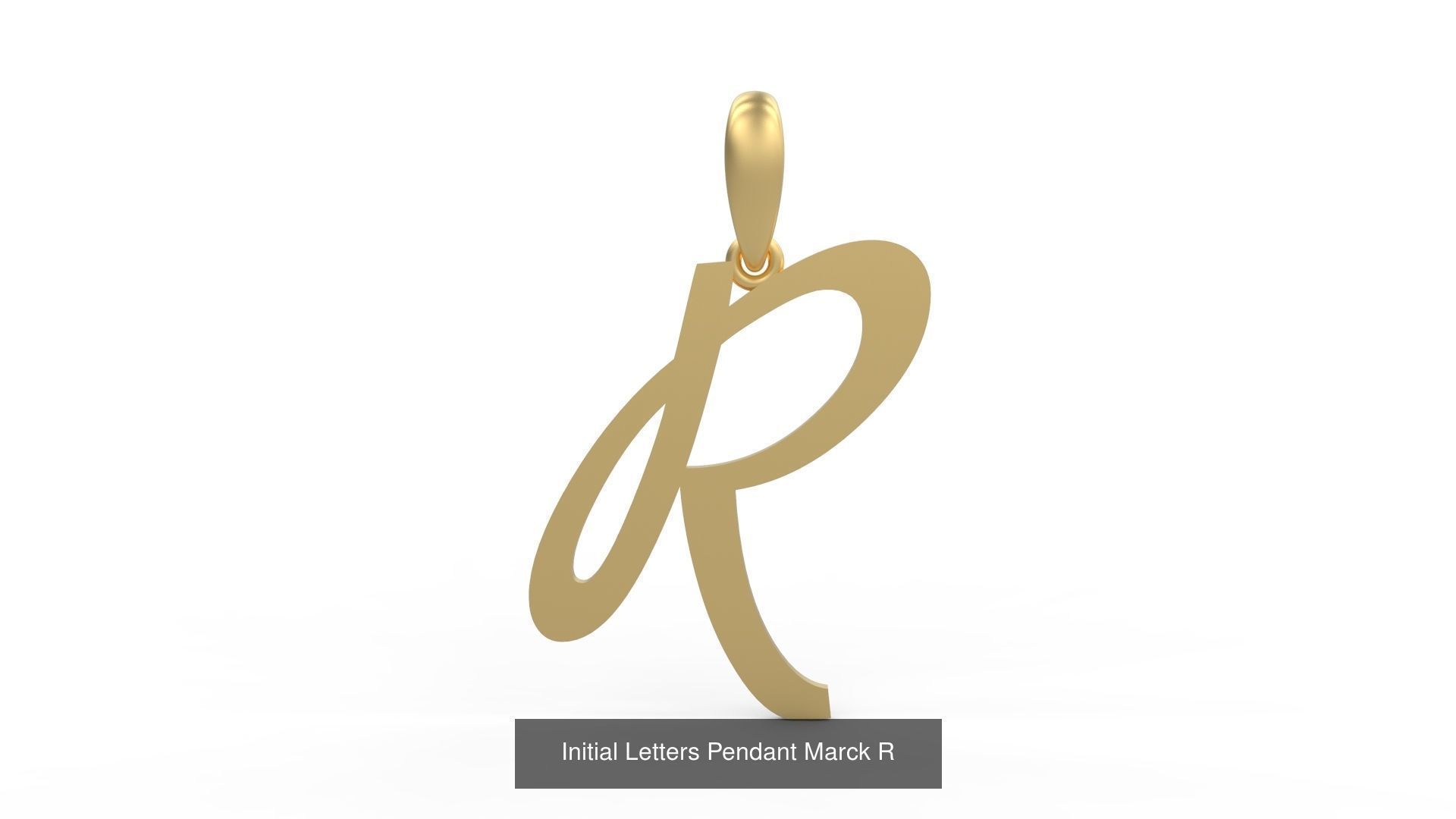 Initial Letters Pendant Alphabets Marck 3D Model Collection_20
