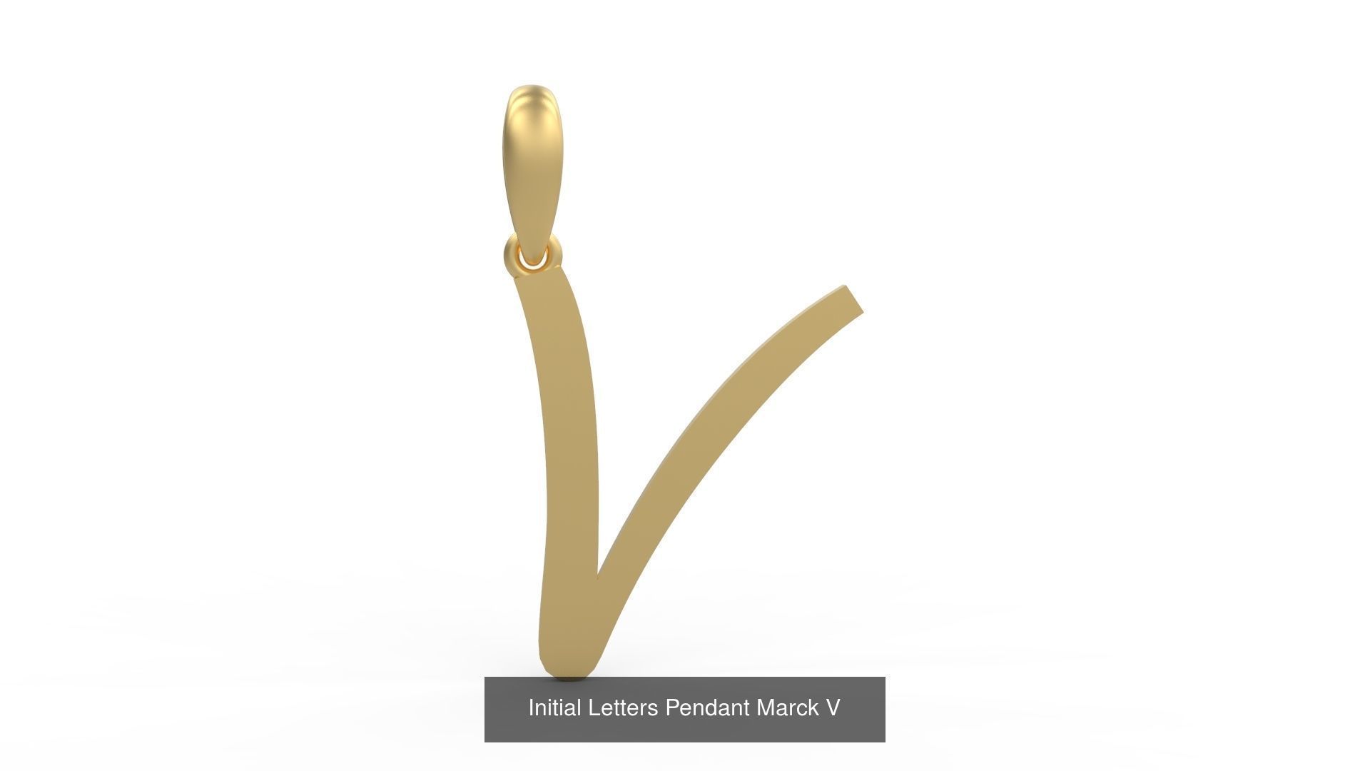 Initial Letters Pendant Alphabets Marck 3D Model Collection_24