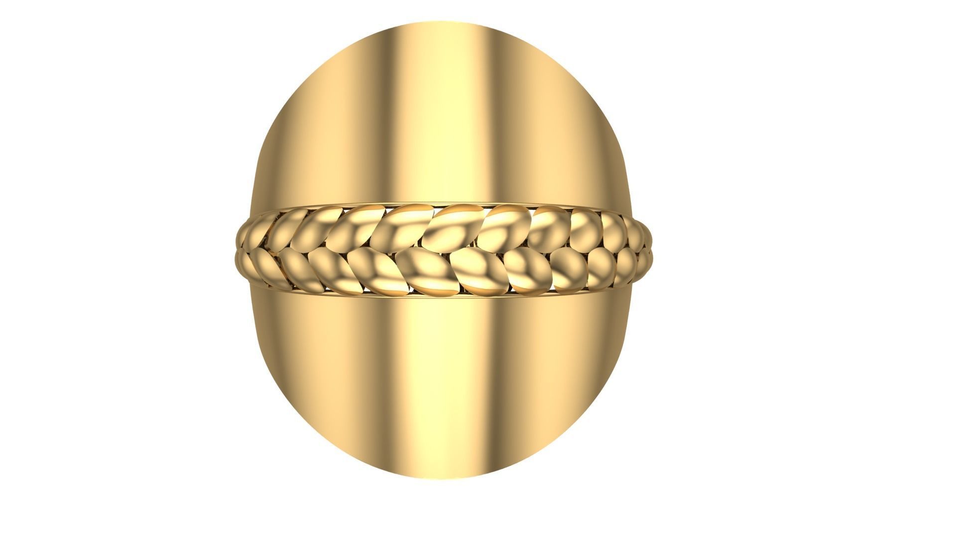   5Pcs FUSION SIMPLE RING SOLID  3D print model_3