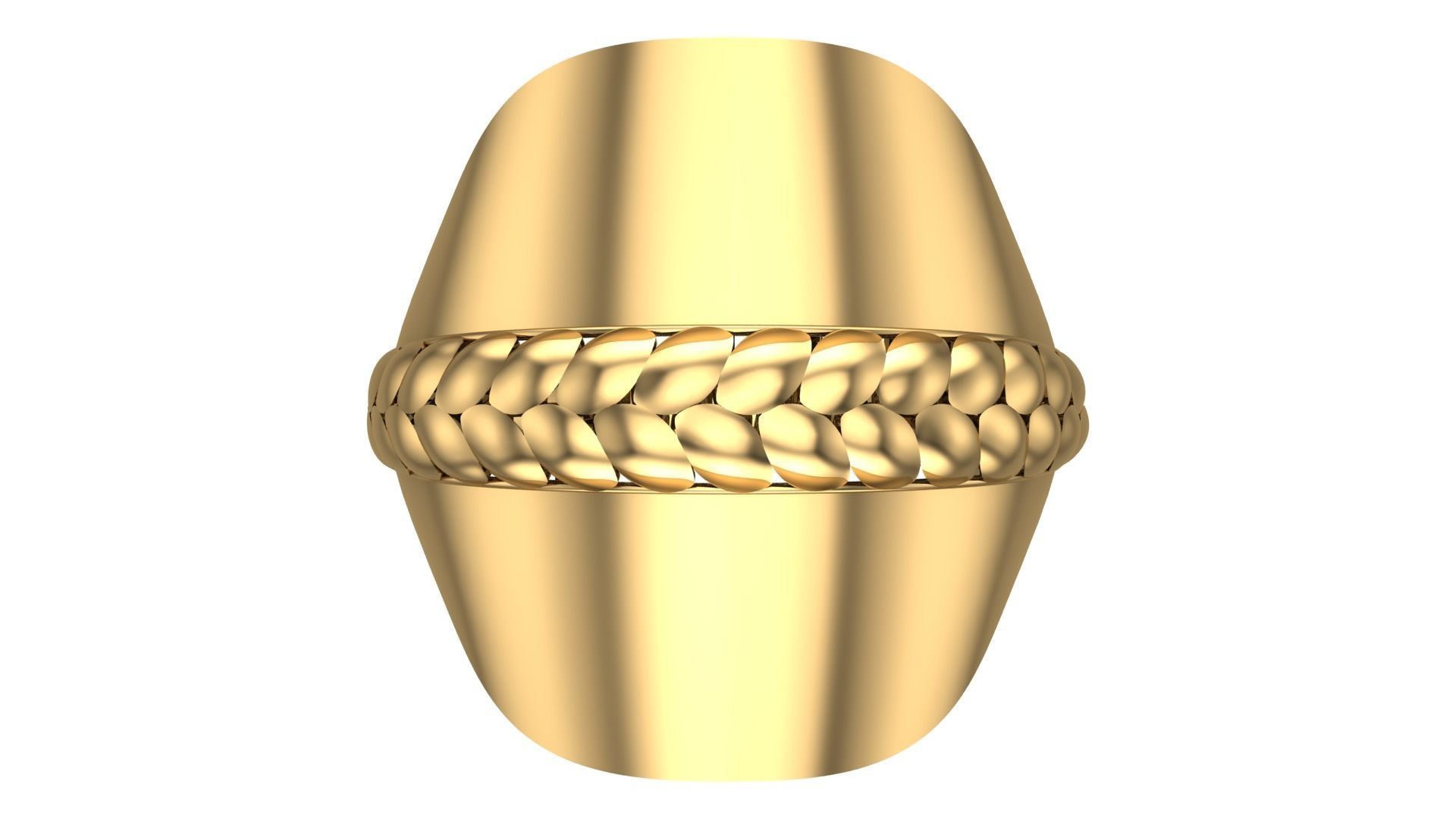   5Pcs FUSION SIMPLE RING SOLID  3D print model_76