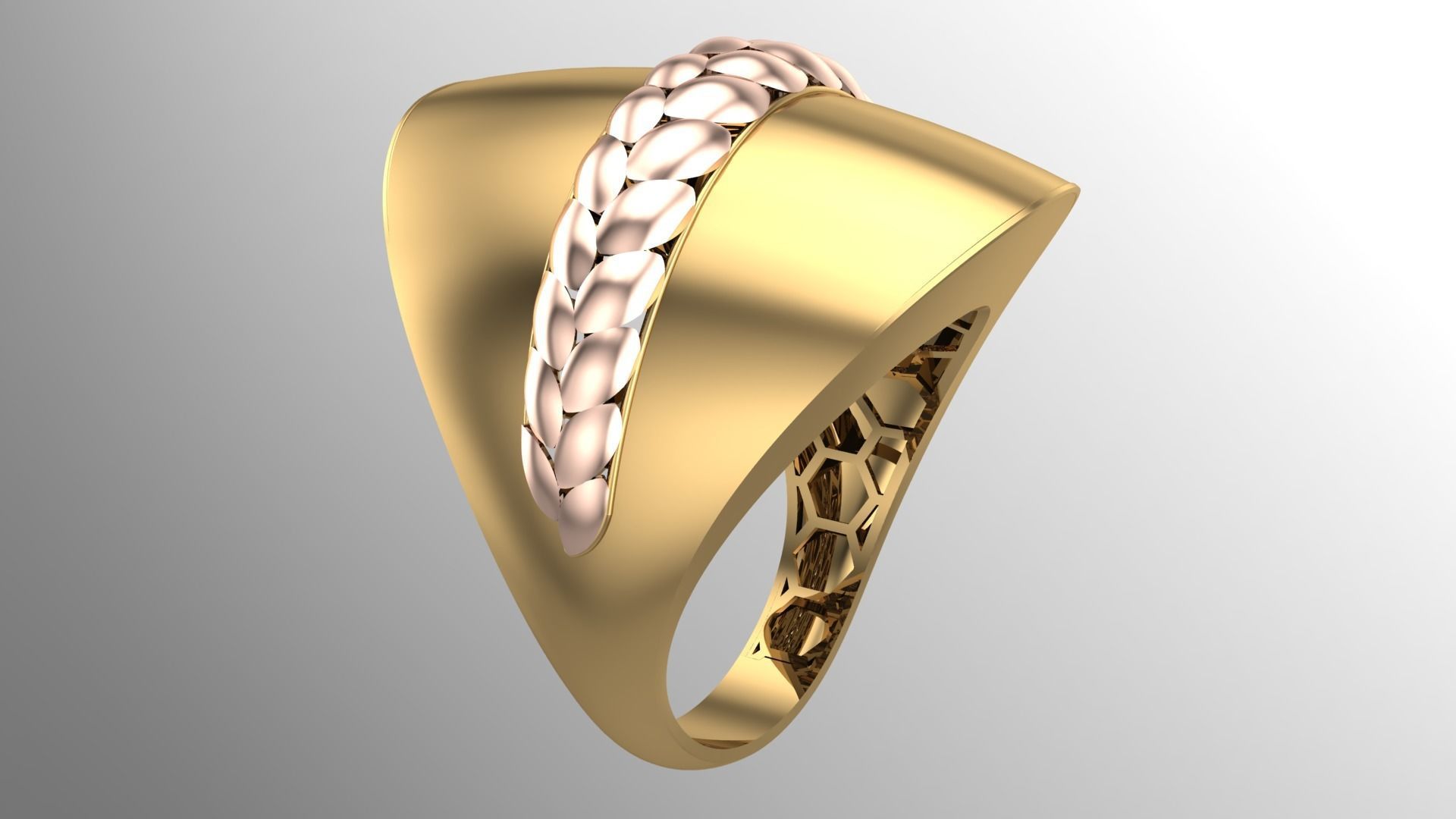   5Pcs FUSION SIMPLE RING SOLID  3D print model_65