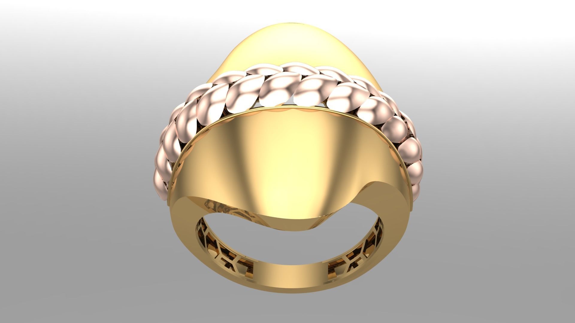   5Pcs FUSION SIMPLE RING SOLID  3D print model_34