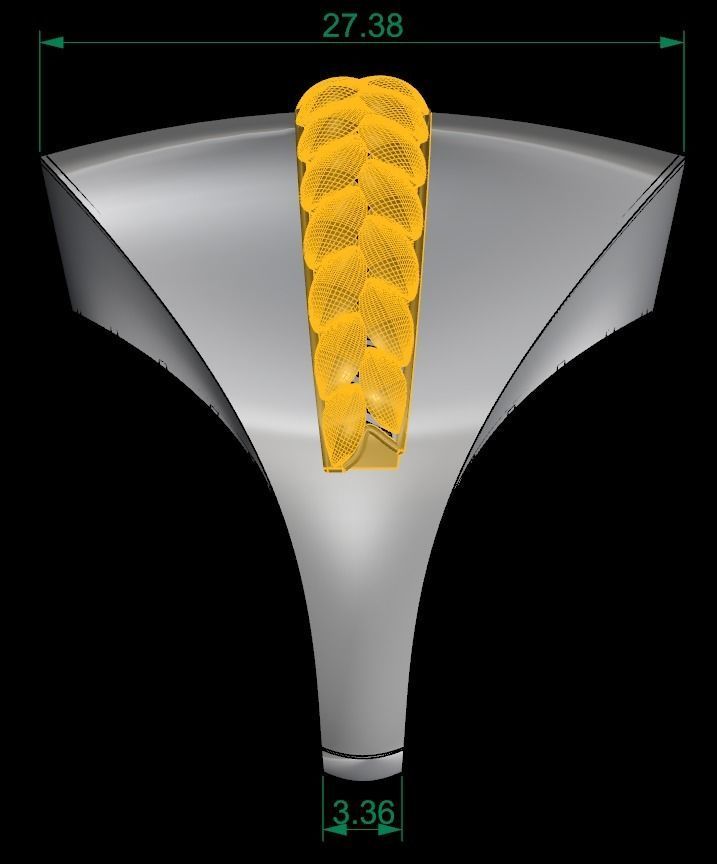   5Pcs FUSION SIMPLE RING SOLID  3D print model_11