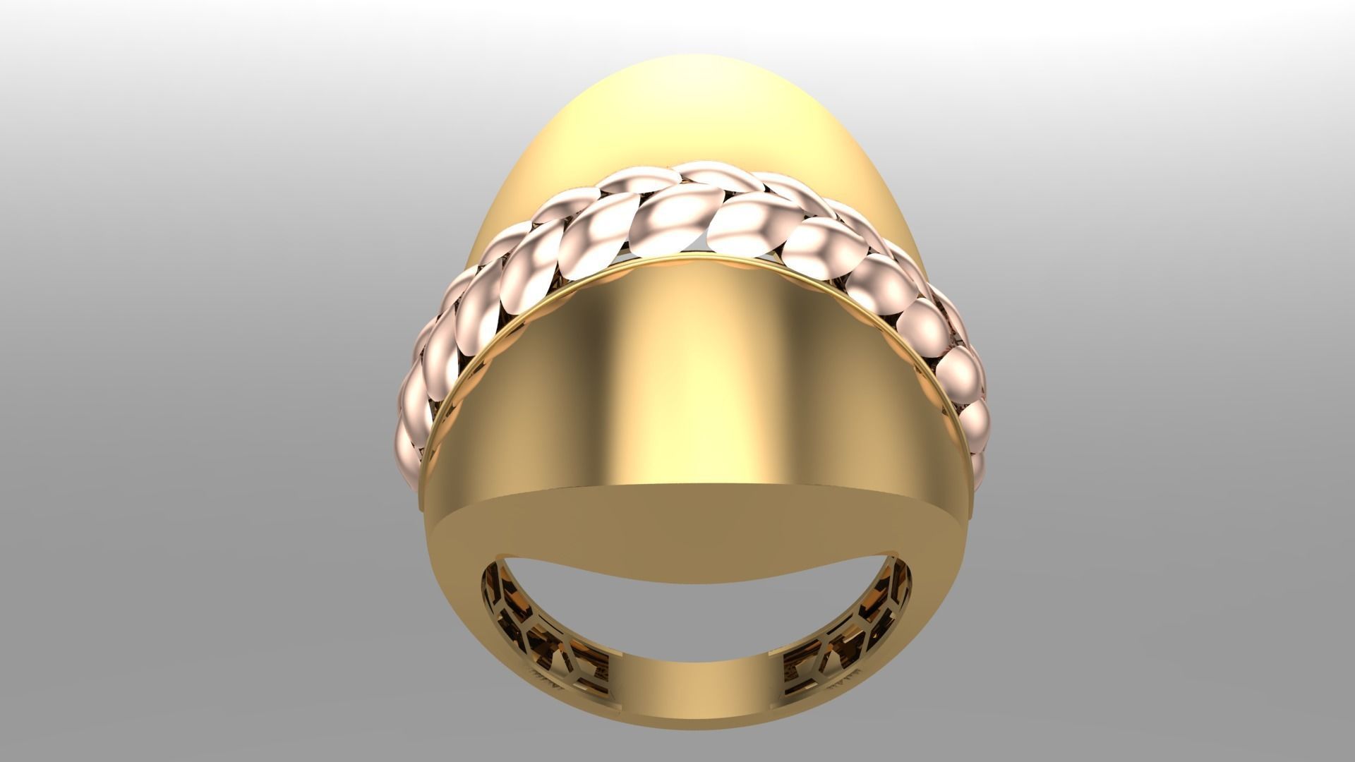   5Pcs FUSION SIMPLE RING SOLID  3D print model_5