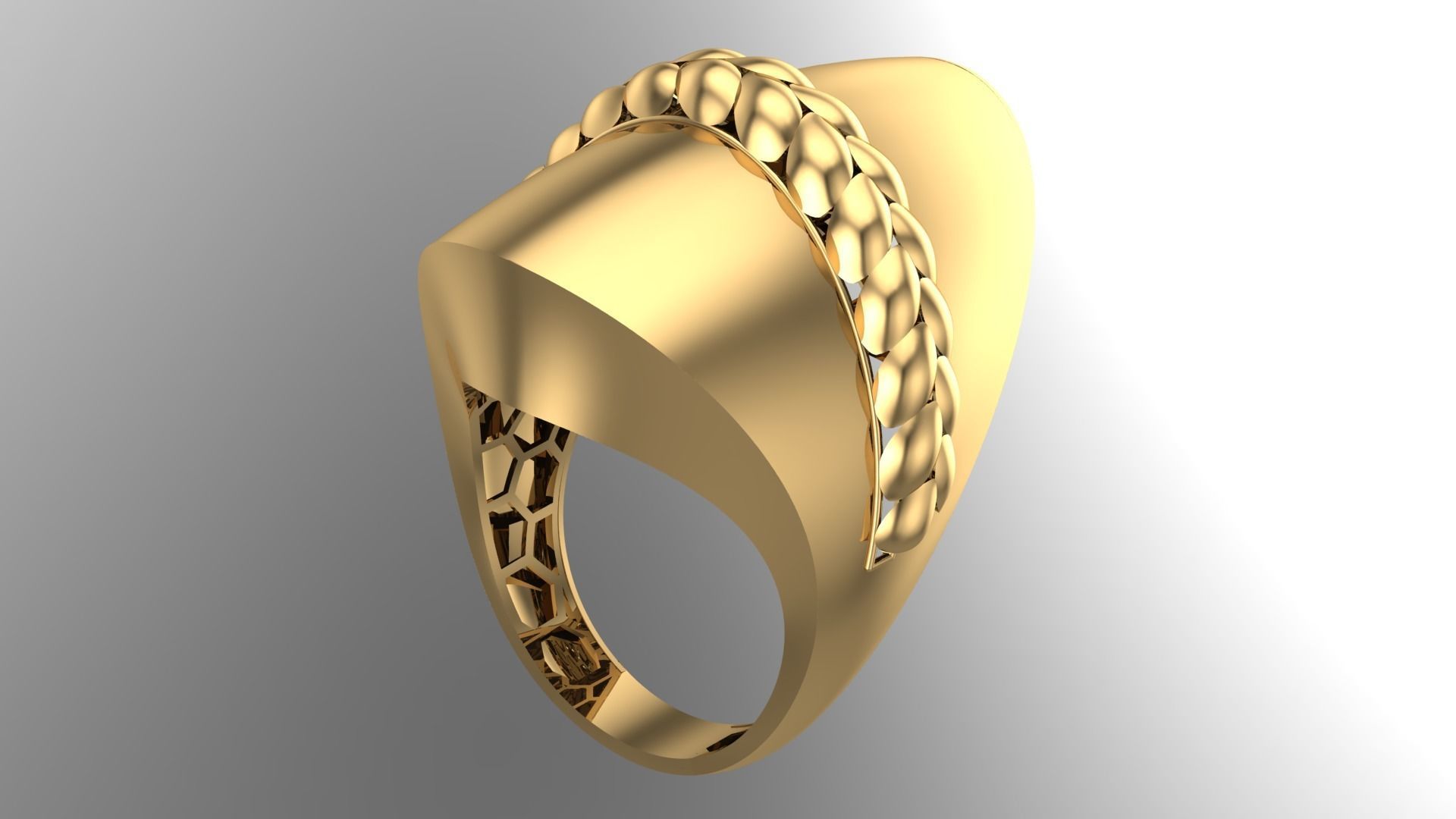   5Pcs FUSION SIMPLE RING SOLID  3D print model_38