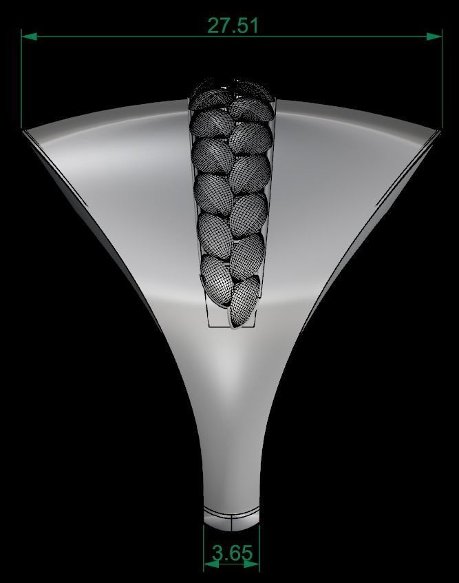   5Pcs FUSION SIMPLE RING SOLID  3D print model_71