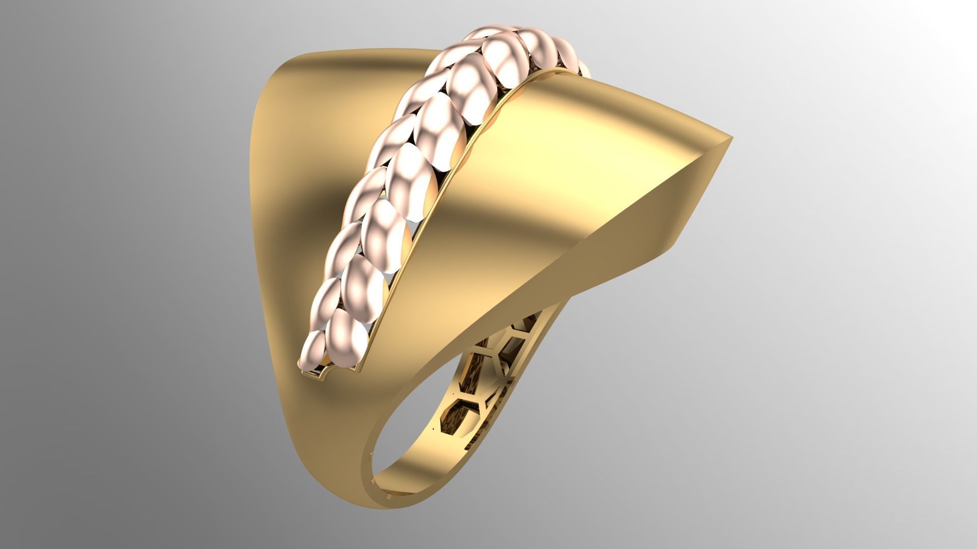   5Pcs FUSION SIMPLE RING SOLID  3D print model_60