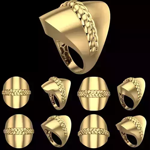   5Pcs FUSION SIMPLE RING SOLID 