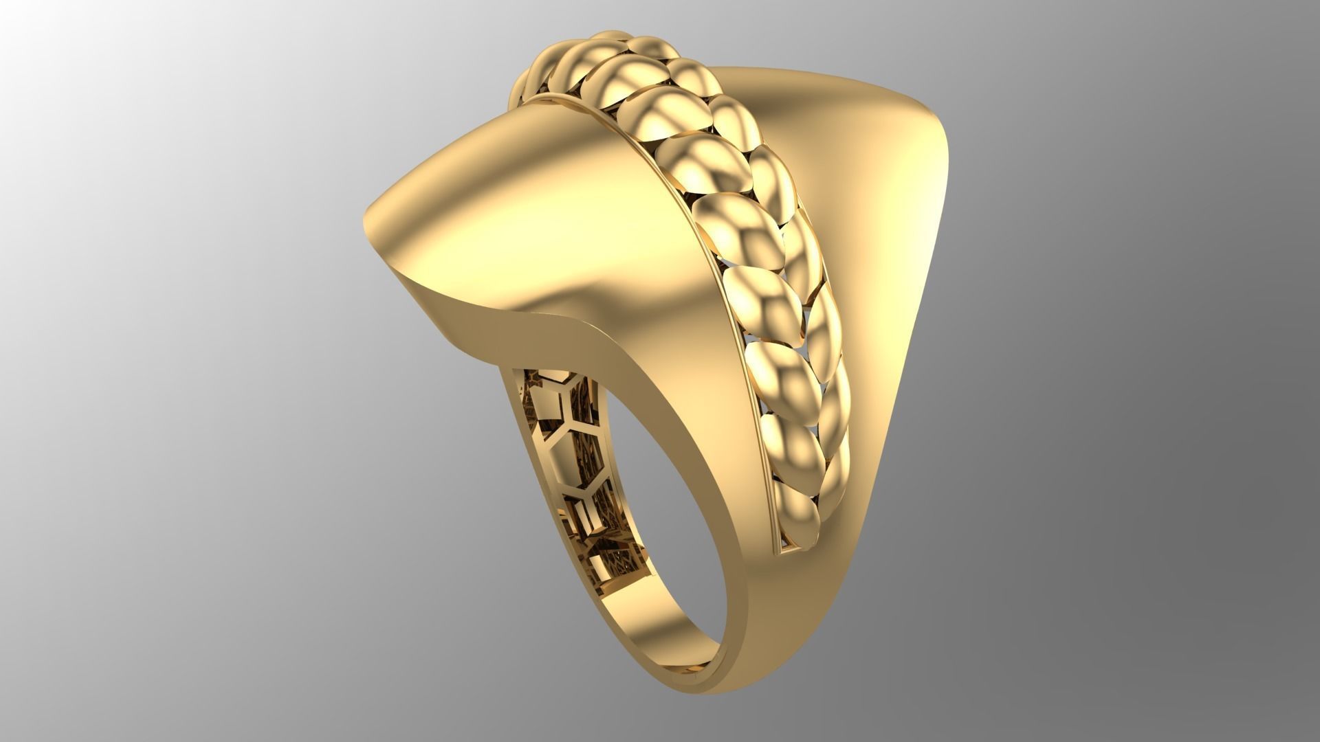   5Pcs FUSION SIMPLE RING SOLID  3D print model_20
