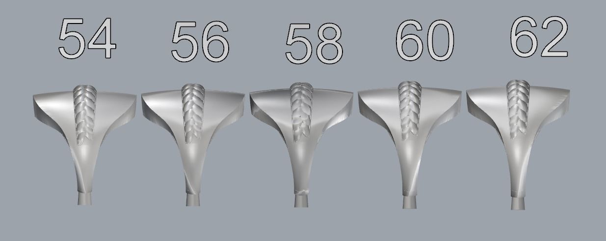   5Pcs FUSION SIMPLE RING SOLID  3D print model_90