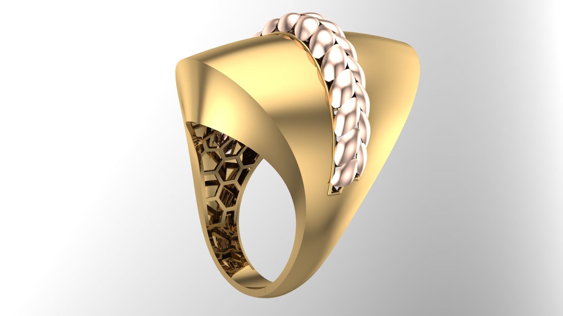   5Pcs FUSION SIMPLE RING SOLID  3D print model_46