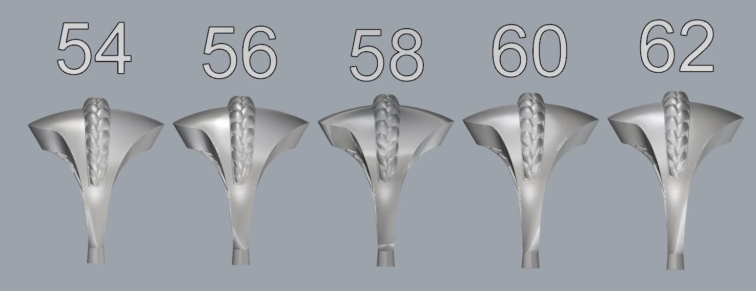   5Pcs FUSION SIMPLE RING SOLID  3D print model_35