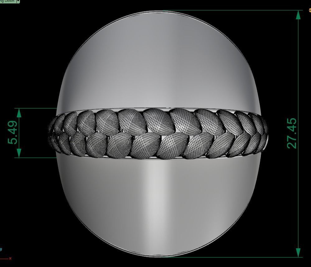   5Pcs FUSION SIMPLE RING SOLID  3D print model_72