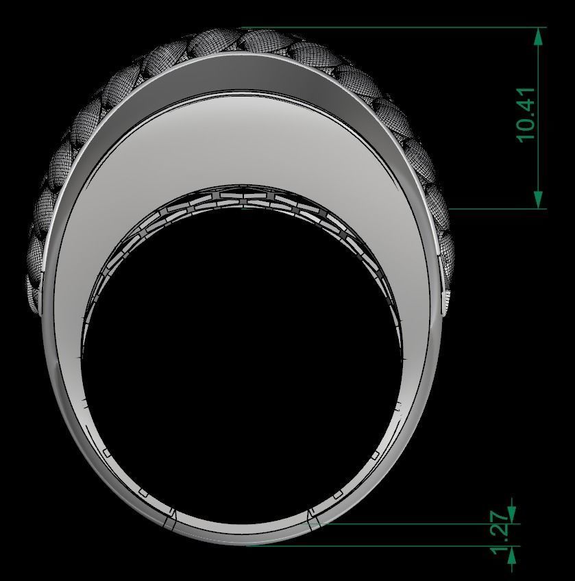   5Pcs FUSION SIMPLE RING SOLID  3D print model_70