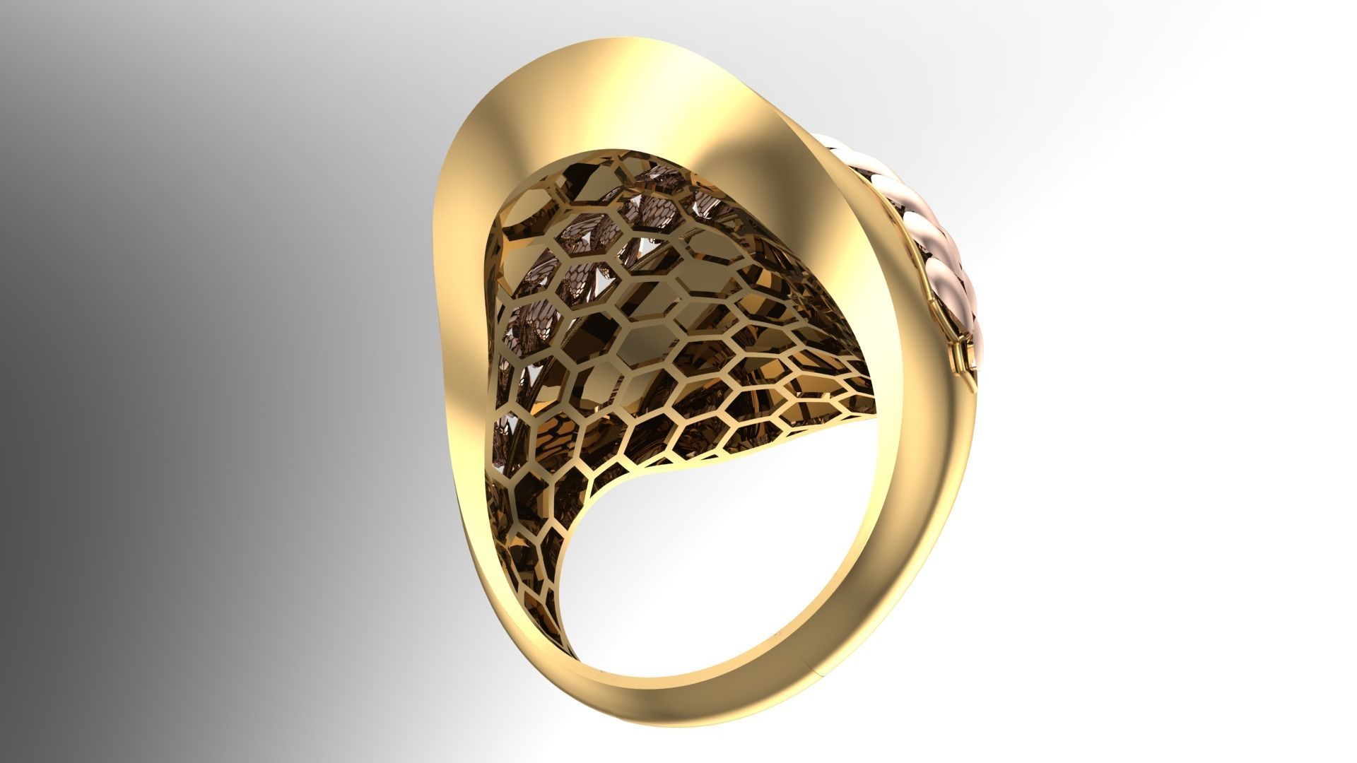   5Pcs FUSION SIMPLE RING SOLID  3D print model_84