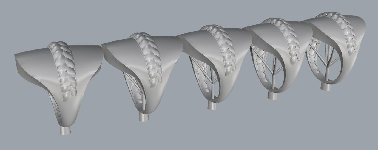   5Pcs FUSION SIMPLE RING SOLID  3D print model_92