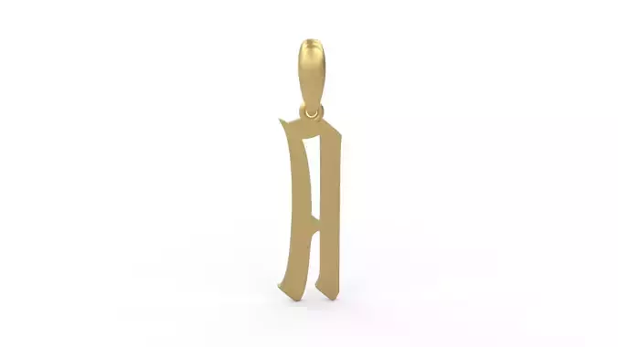 Initial Letters Pendant Marseille A 3D print model