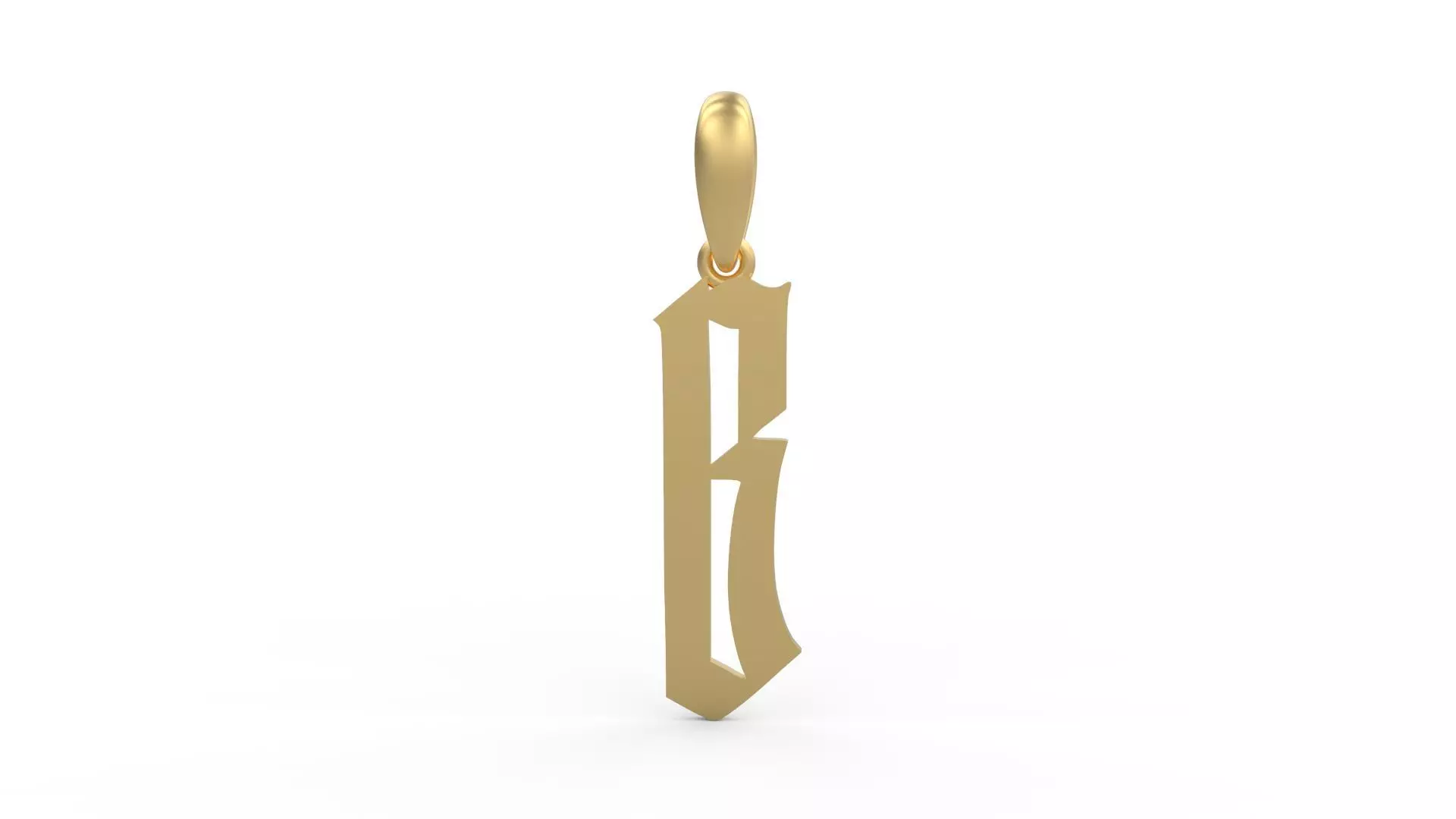 Initial Letters Pendant Marseille B 3D print model_0