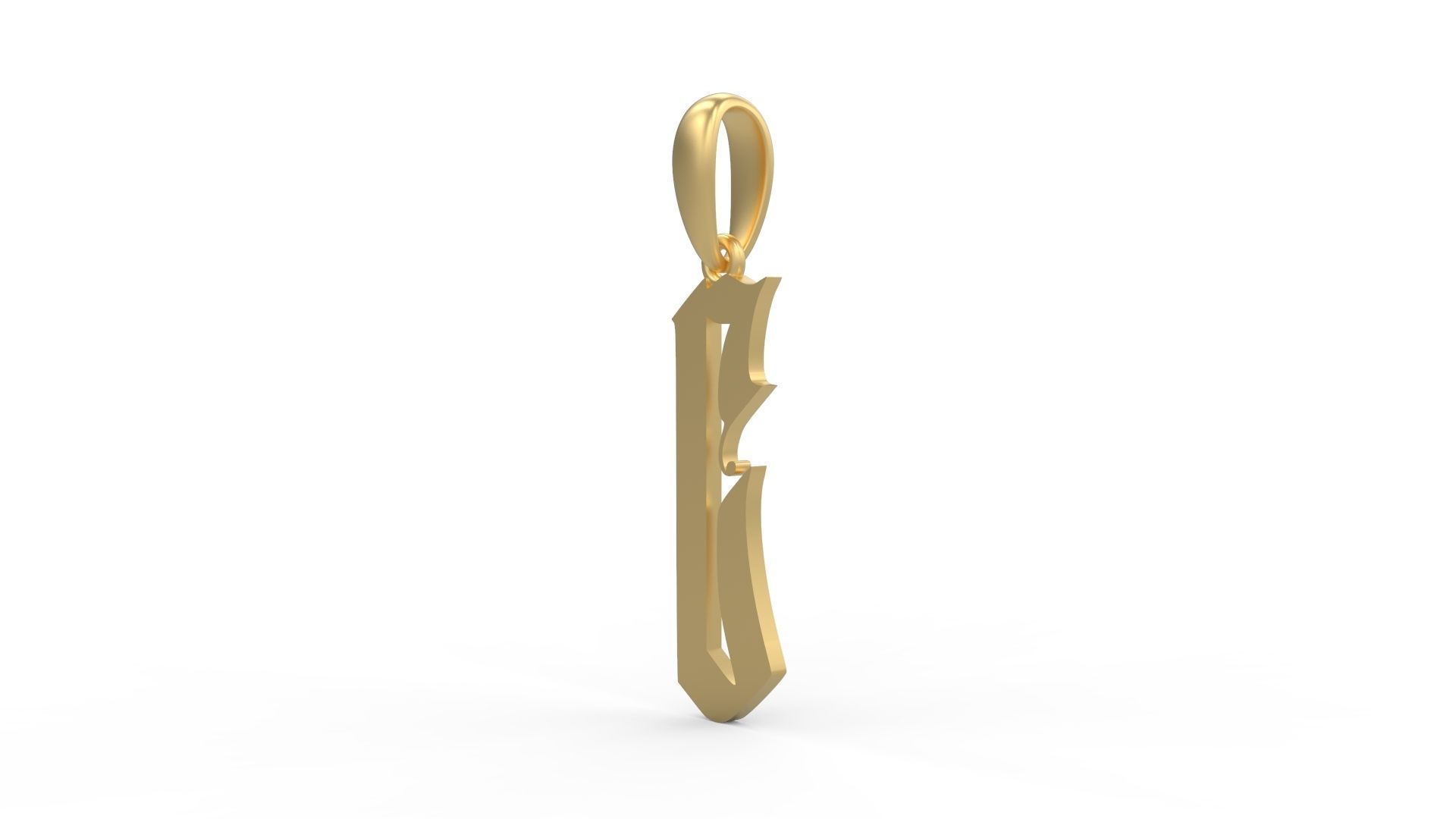 Initial Letters Pendant Marseille C 3D print model_1