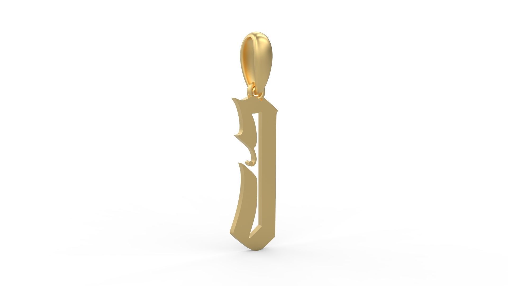 Initial Letters Pendant Marseille C 3D print model_3