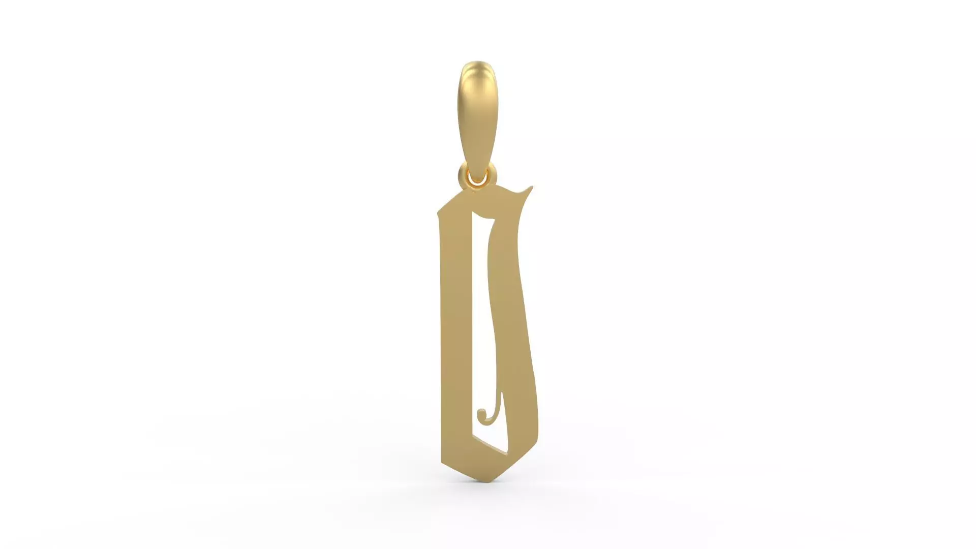 Initial Letters Pendant Marseille D 3D print model_0