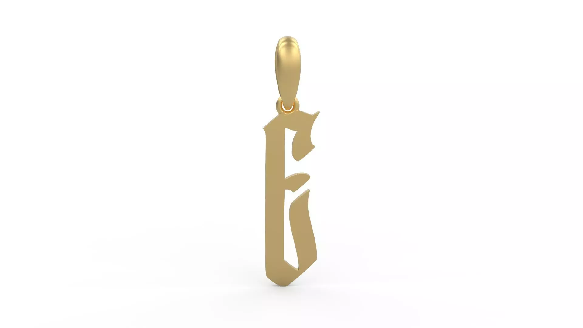 Initial Letters Pendant Marseille E 3D print model_0