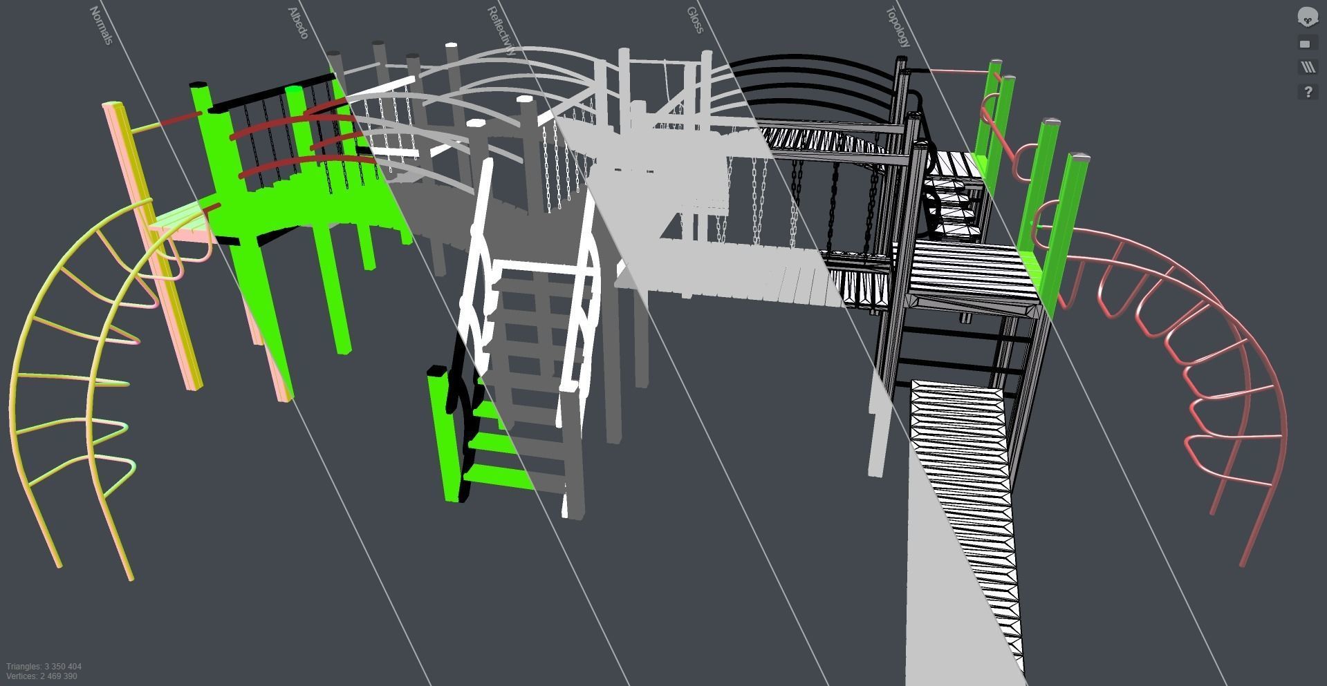 Playground for kids 3D model_11