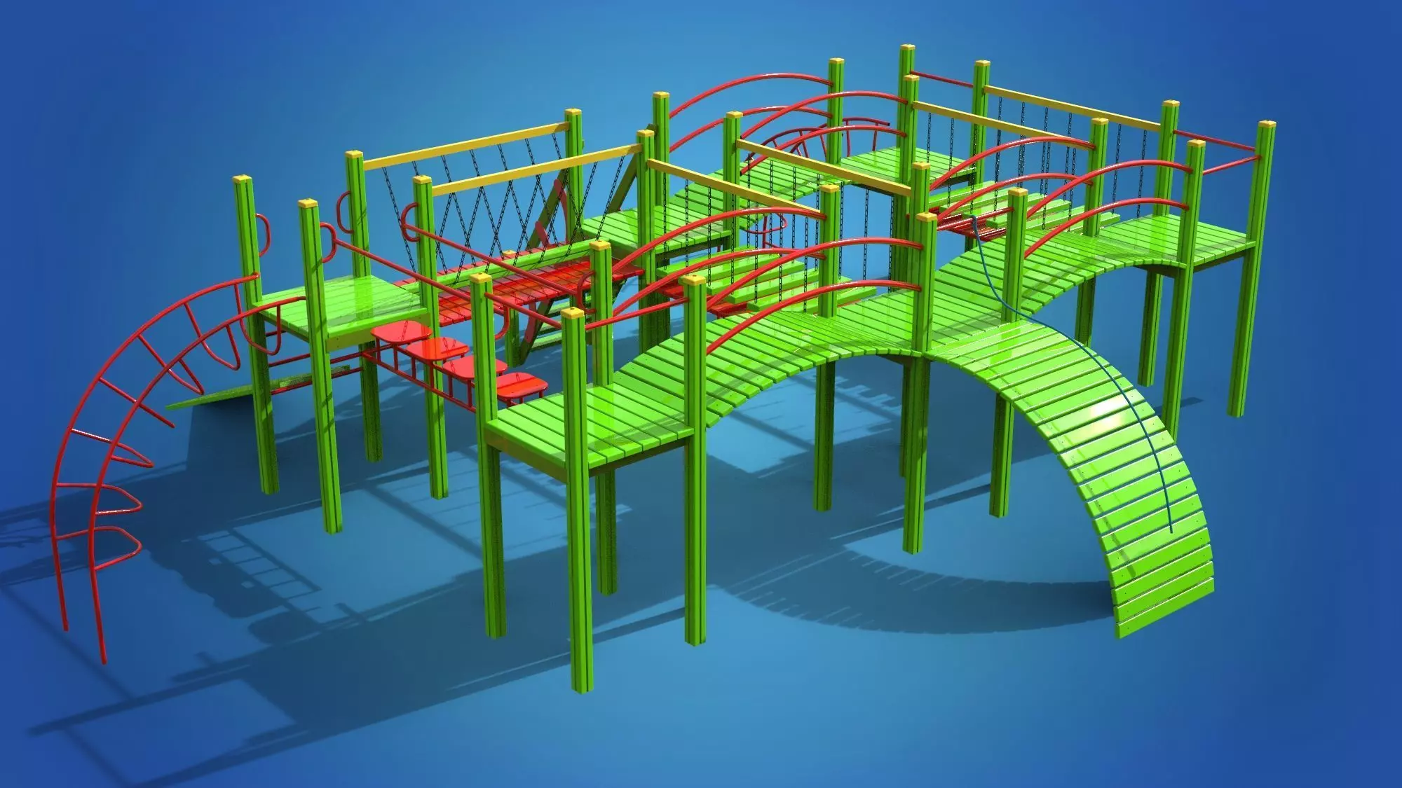 Playground for kids 3D model_0