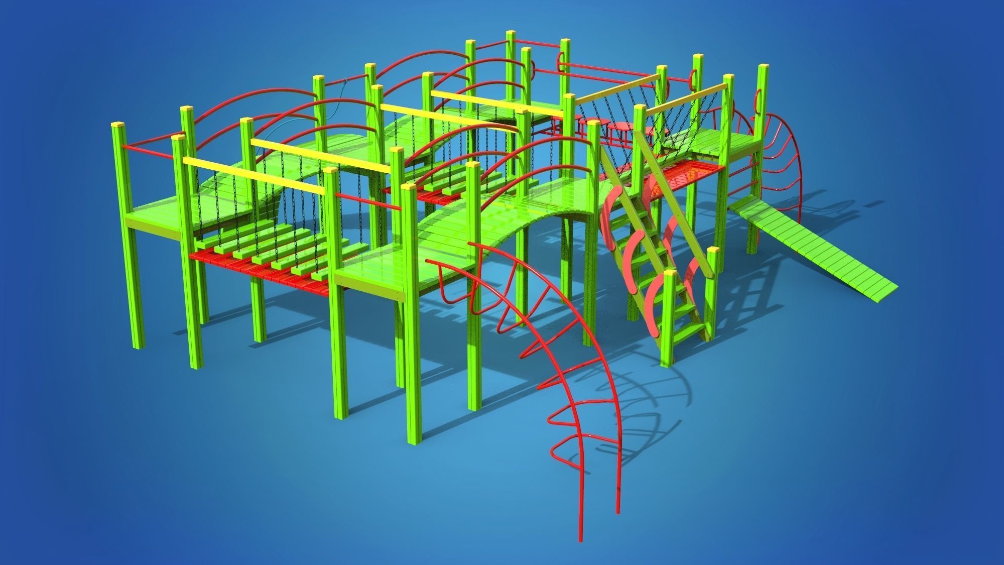 Playground for kids 3D model_3