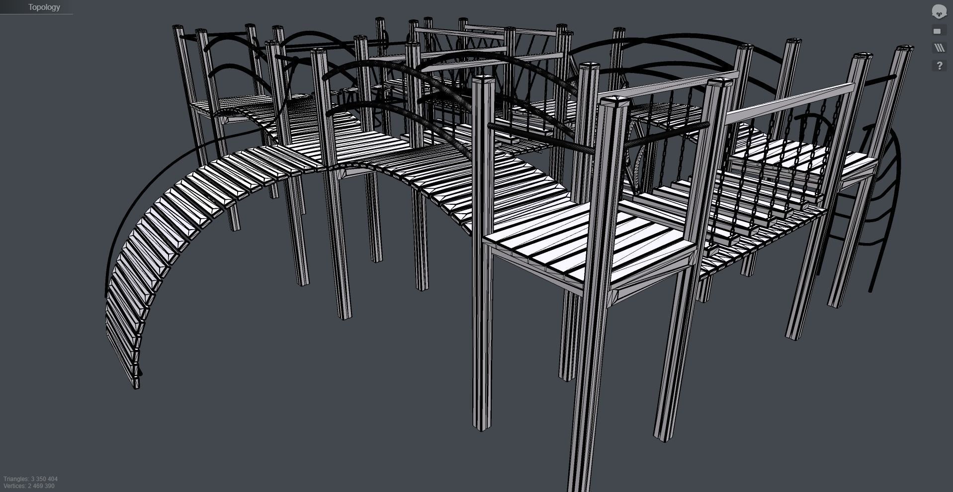 Playground for kids 3D model_12