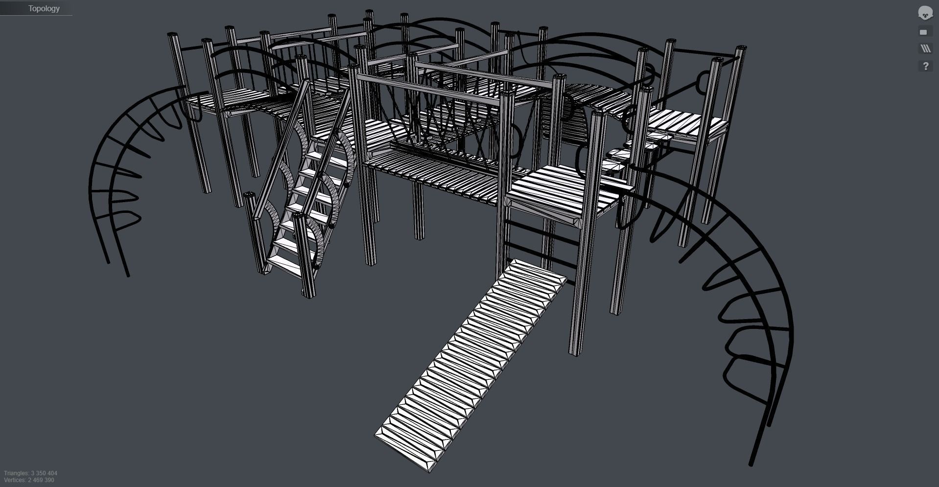 Playground for kids 3D model_10
