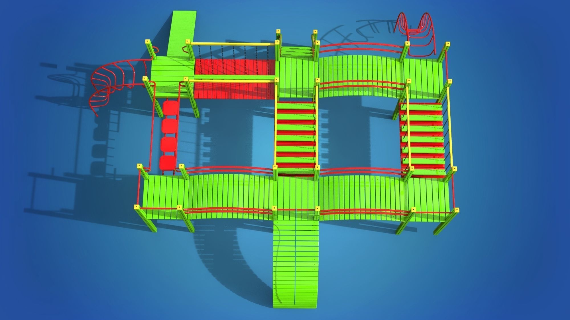 Playground for kids 3D model_5