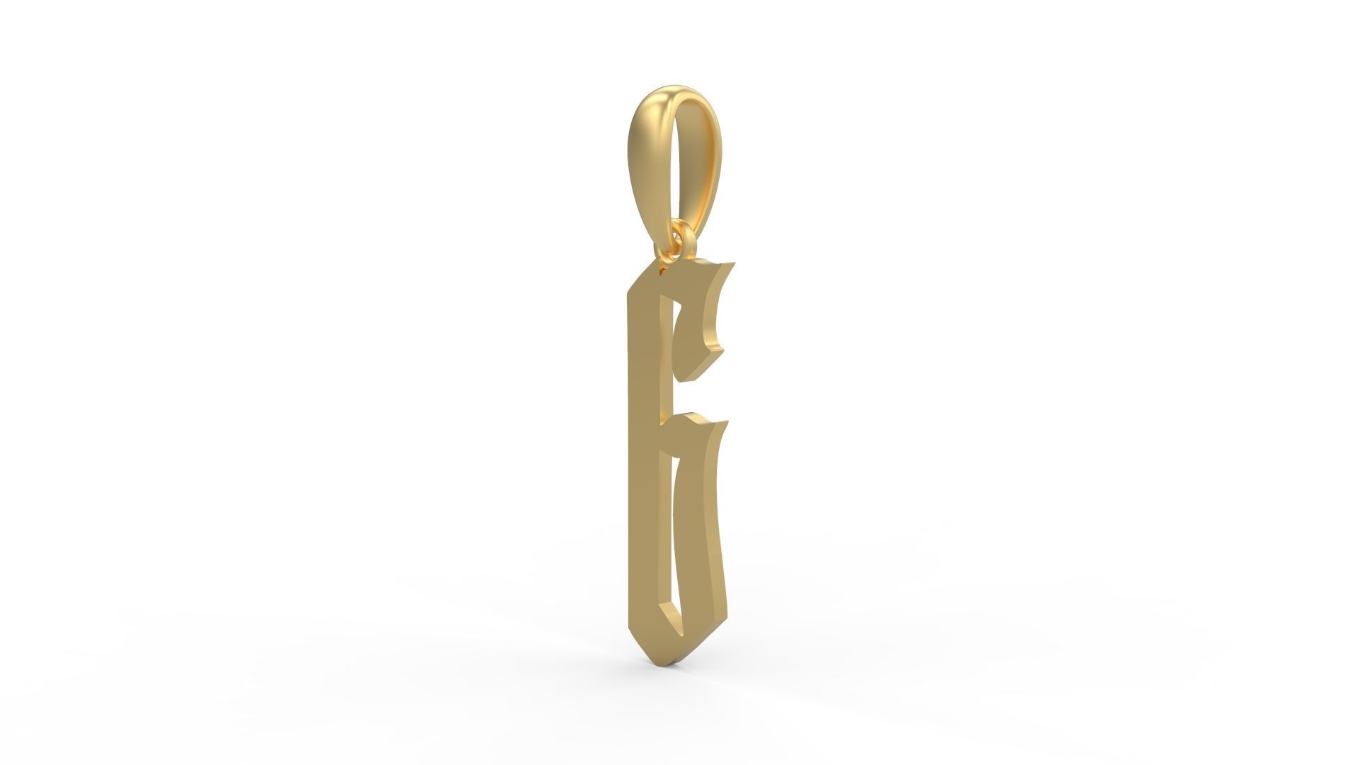 Initial Letters Pendant Marseille G 3D print model_1