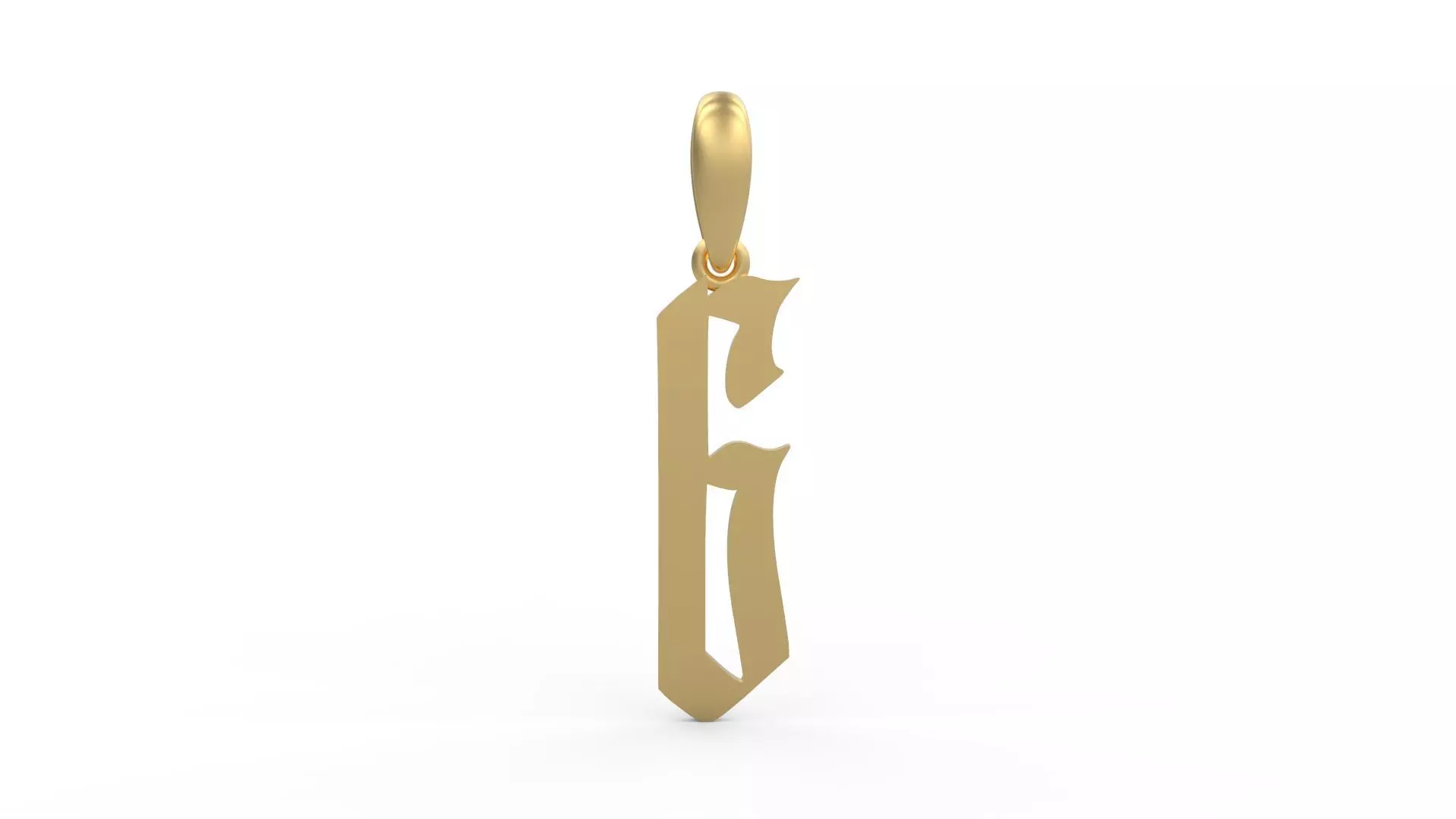Initial Letters Pendant Marseille G 3D print model_0