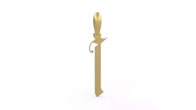 Initial Letters Pendant Marseille I 3D print model