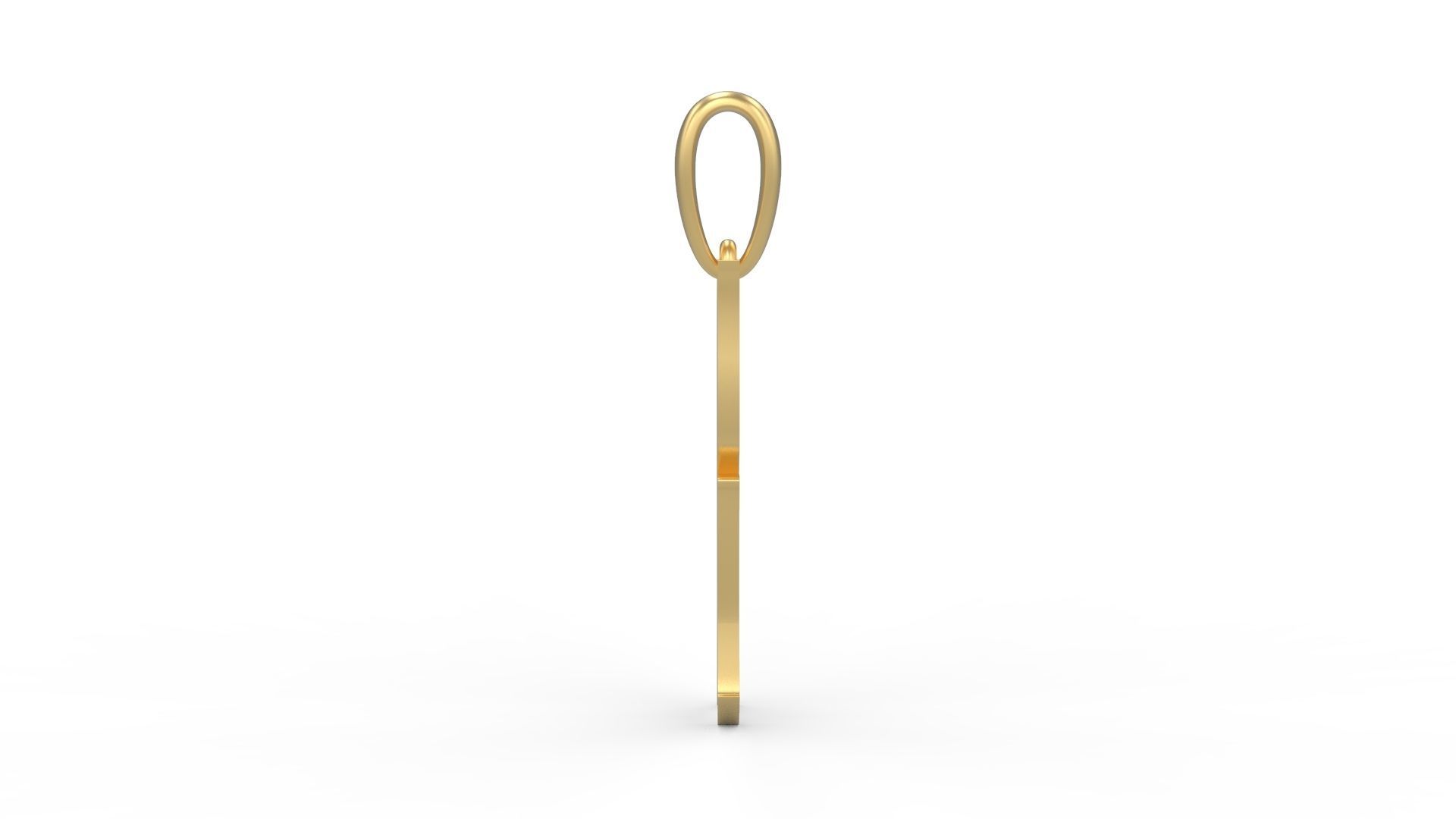 Initial Letters Pendant Marseille K 3D print model_2