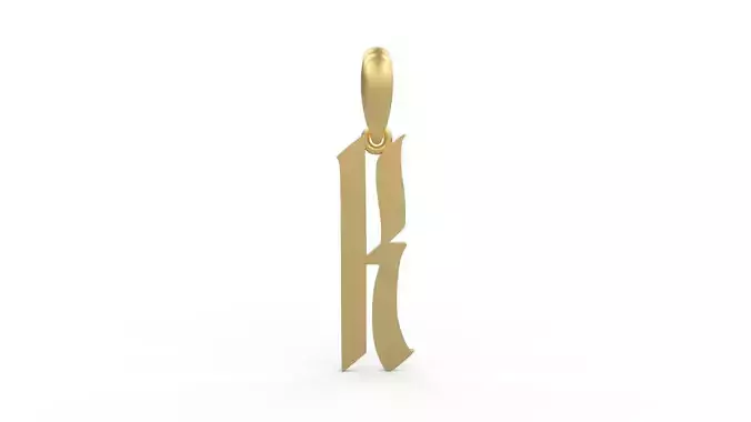 Initial Letters Pendant Marseille K 3D print model