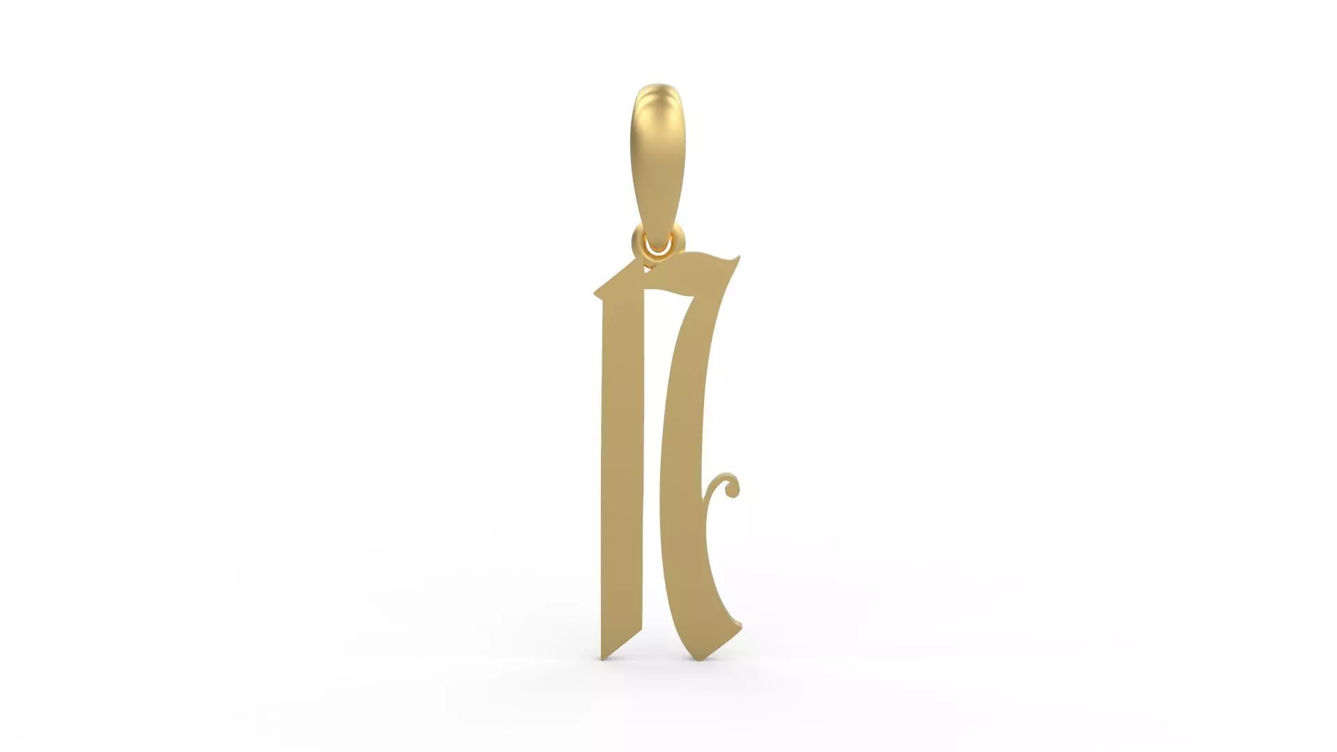 Initial Letters Pendant Marseille N 3D print model_0