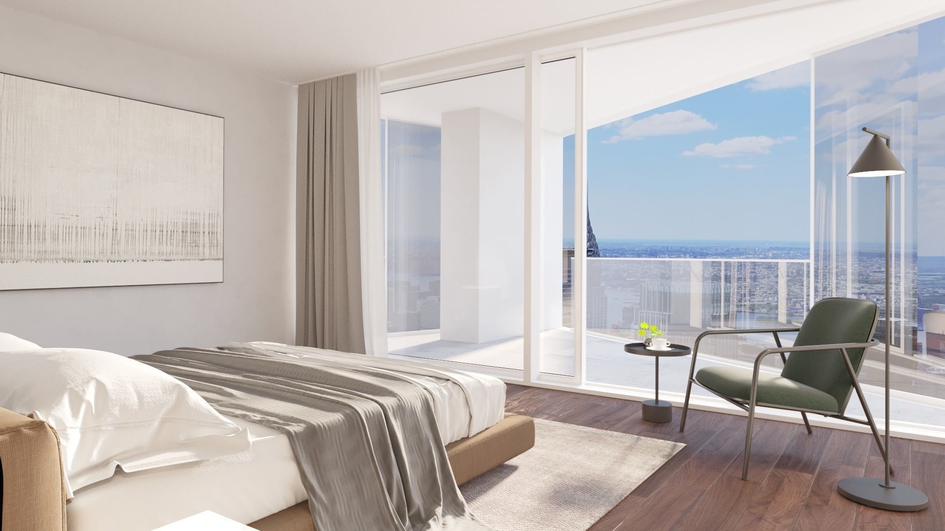 Luxury Modern apartment incl living kitchen bathroom bedroom 3D model_11