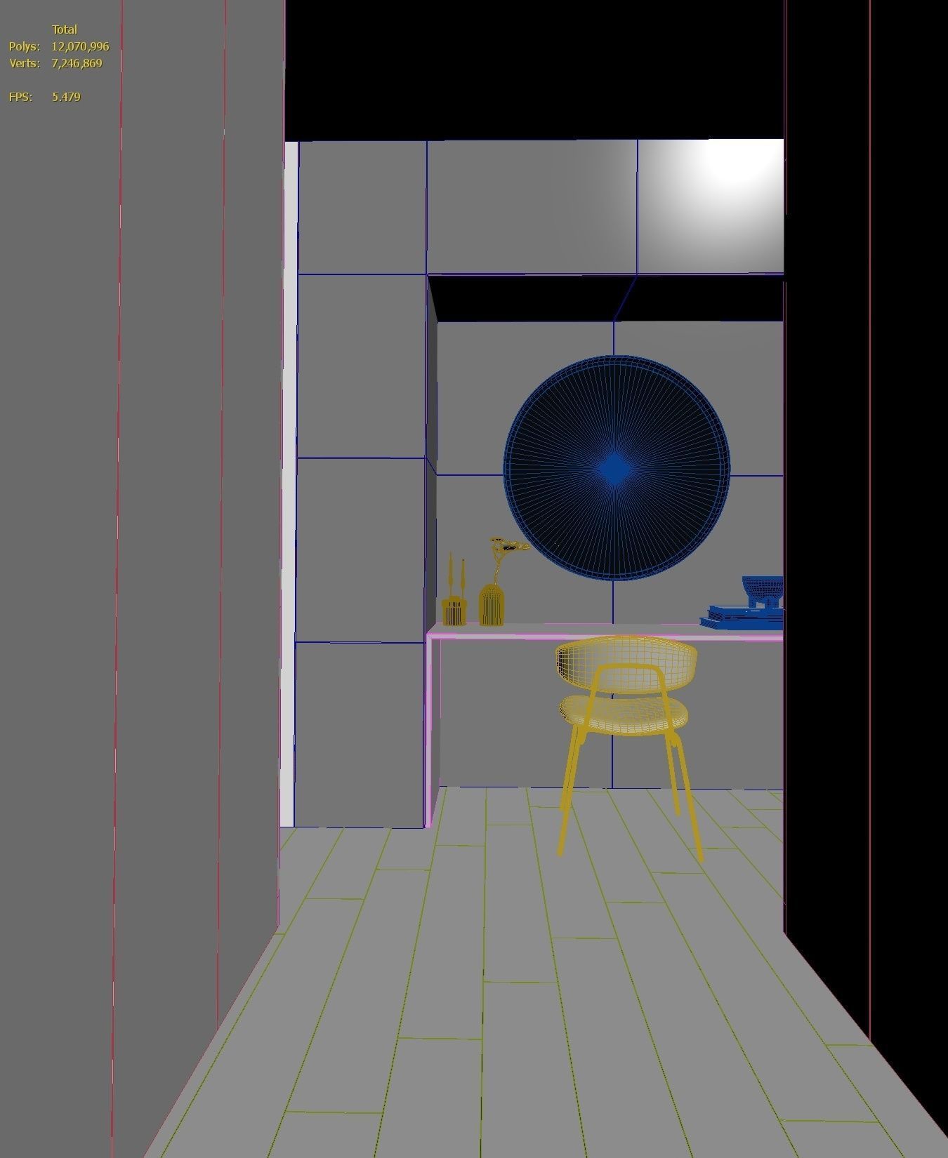 Luxury Modern apartment incl living kitchen bathroom bedroom 3D model_47